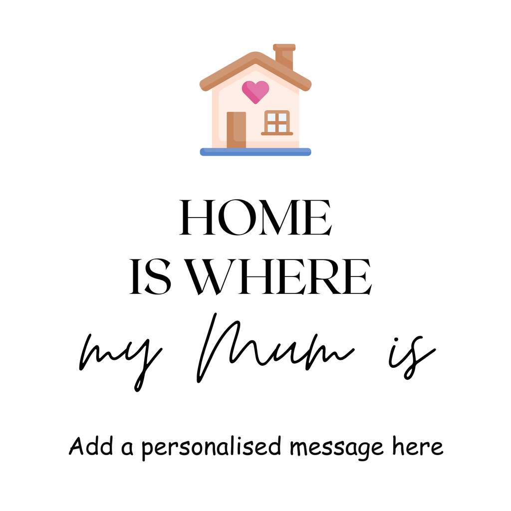 Home Is Where My Mum Is Mug – original flat artwork