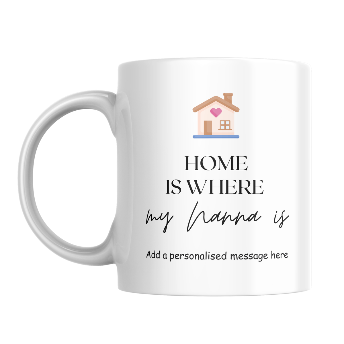 Home Is Where My Nanna Is Mug – front view