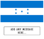 Personalised Honduras flag mug – flat source artwork with space for a personalised message