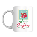 Hot Chocolate Name Christmas Mug – front view