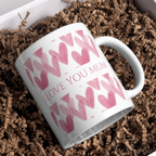 I Love You Mum Mug – gift presentation on paper packing