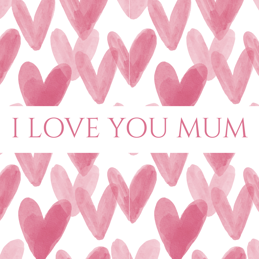 I Love You Mum Mug – original flat artwork