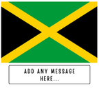 Personalised Jamaica flag mug – flat source artwork with space for a personalised message