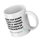 Lost My Plot Lost and Found Mug – angled view