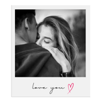 Love You Photo Mug – flat artwork with example photos