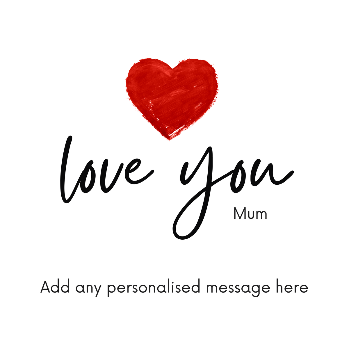 Love You Mum Mug – original flat artwork