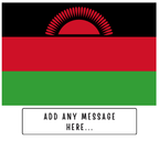 Personalised Malawi flag mug – flat source artwork with space for a personalised message