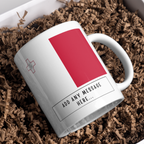 Personalised Malta flag mug – gift presentation on paper packing