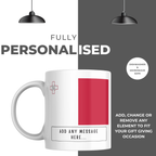 Personalised Malta flag mug – personalisation and care information