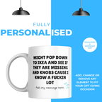 Missing Knobs Flatpack Mug – personalisation information