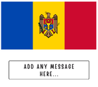 Personalised Moldova flag mug – flat source artwork with space for a personalised message