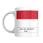 Personalised Monaco flag mug – front view