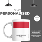 Personalised Monaco flag mug – personalisation and care information