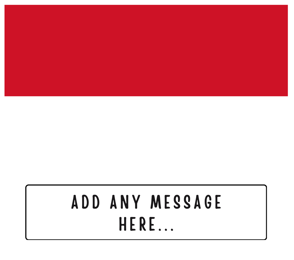 Personalised Monaco flag mug – flat source artwork with space for a personalised message