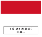 Personalised Monaco flag mug – flat source artwork with space for a personalised message