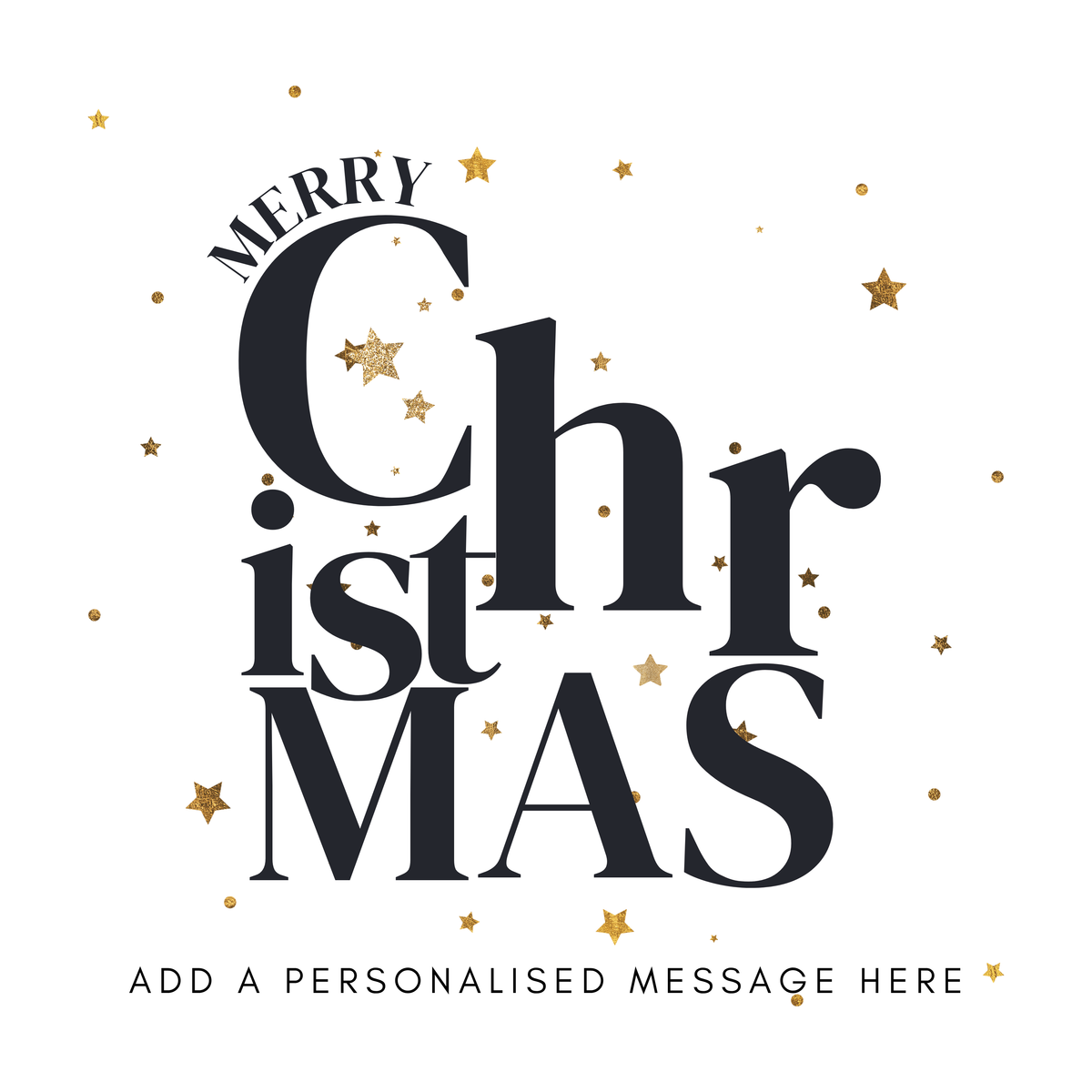 Moon and Stars Christmas Lettering Mug – original flat artwork