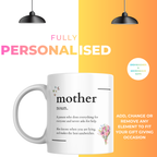 Mother Definition Mug – personalisation information