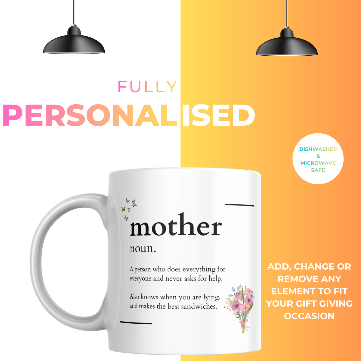 Mother Definition Mug – personalisation information