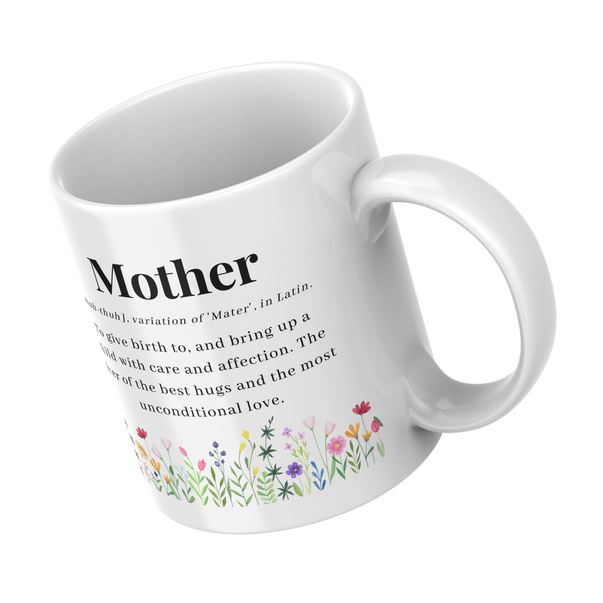 Mother Definition Mug – angled view