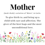 Mother Definition Mug – original flat artwork