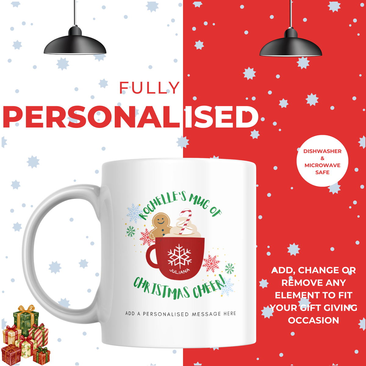 Mug of Christmas Cheer Mug – personalisation information