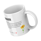 Mum Definition Mug – angled view