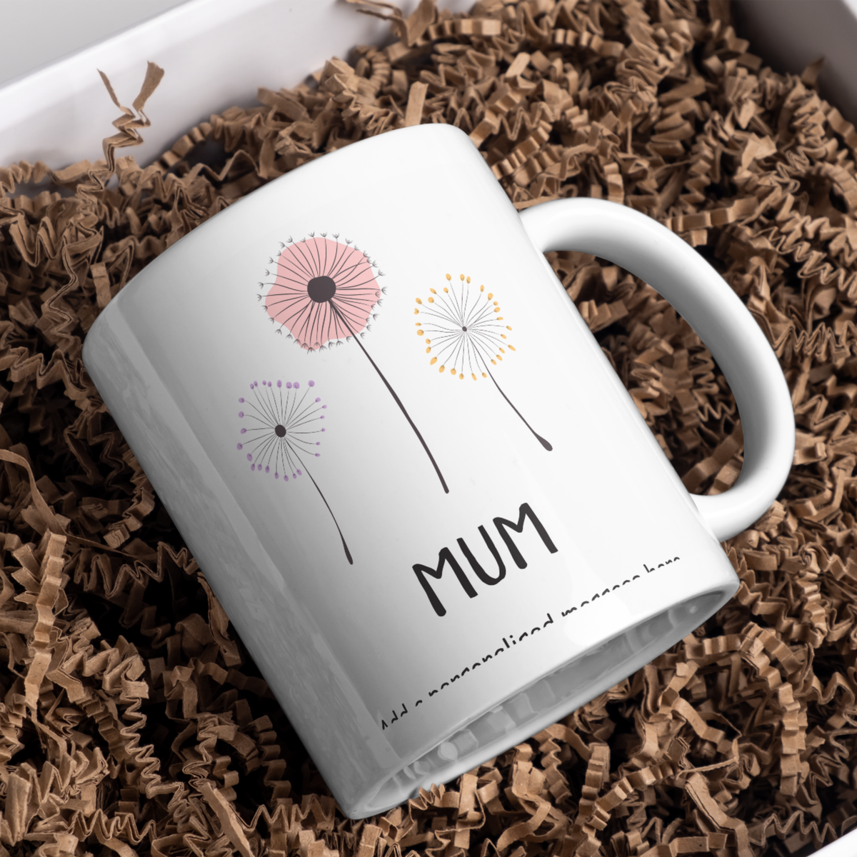 Mum Mug – gift presentation on paper packing