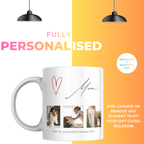 Mum Photo Collage Mug – personalisation information