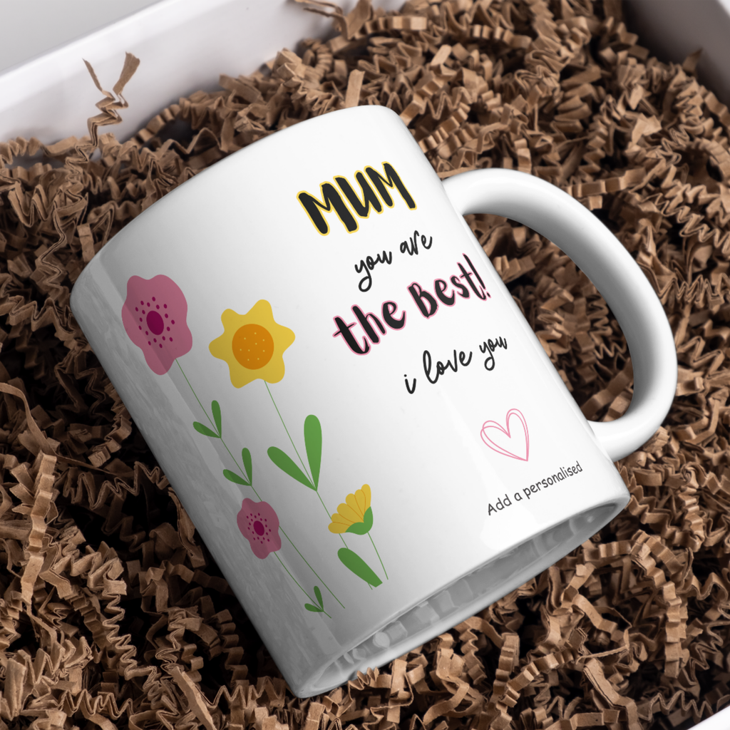 Mum You Are the Best Mug – gift presentation on paper packing