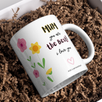 Mum You Are the Best Mug – gift presentation on paper packing