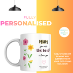 Mum You Are the Best Mug – personalisation information