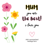 Mum You Are the Best Mug – original flat artwork