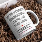 My Favourite Grandchild Gave Me This Mug – gift presentation on paper packing