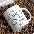 Nan A Title Just Above Queen Mug – gift presentation on paper packing