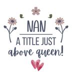 Nan A Title Just Above Queen Mug – original flat artwork