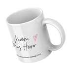 Nan My Hero Mug – angled view