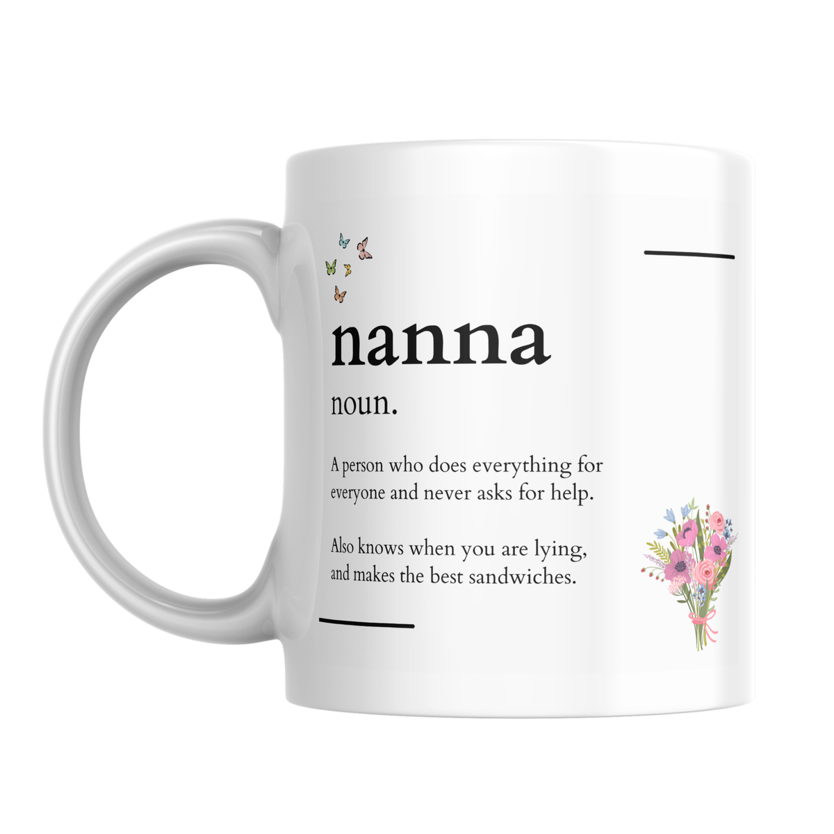 Nanna Definition Mug – front view