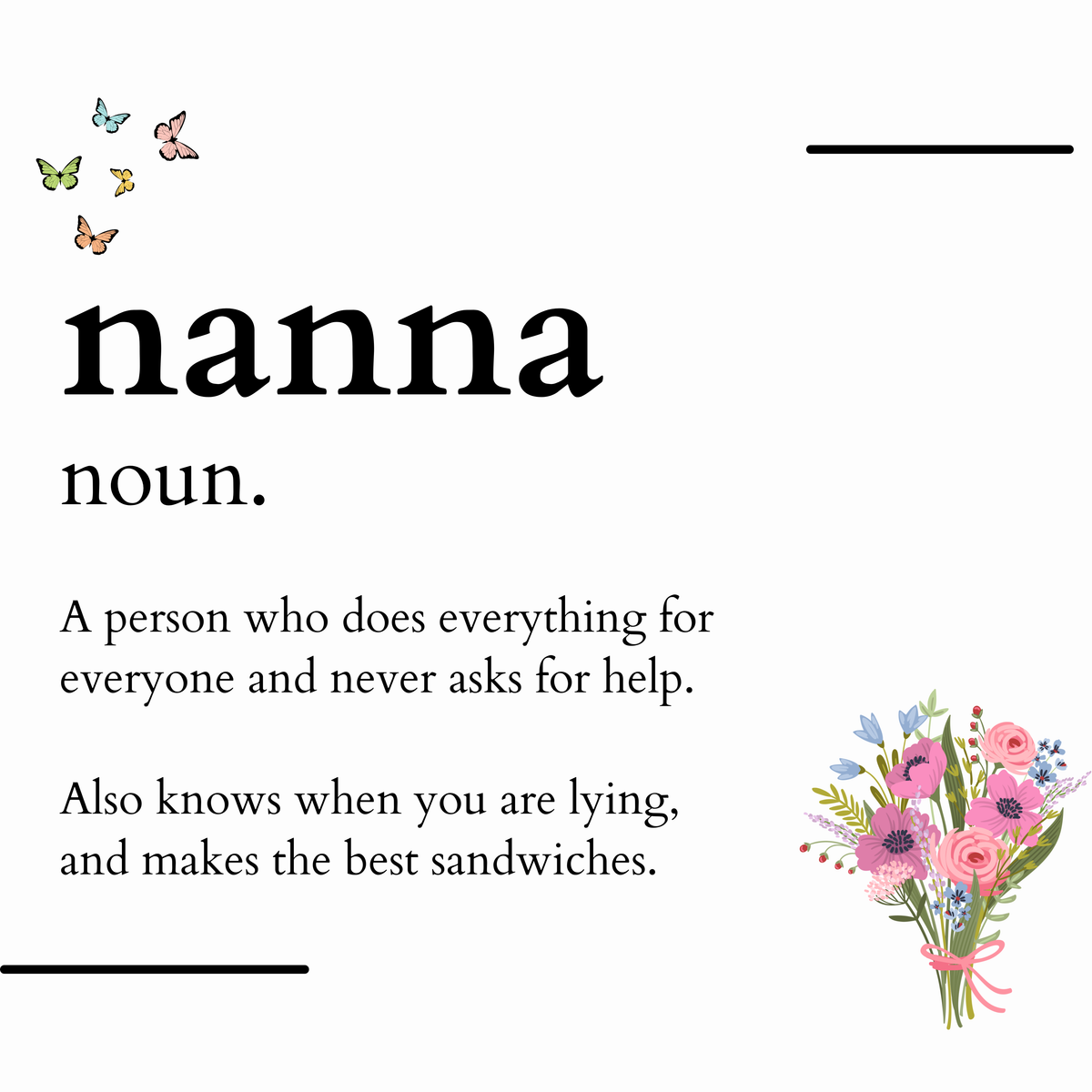 Nanna Definition Mug – original flat artwork