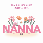 Nanna Floral Lettering Mug – original flat artwork