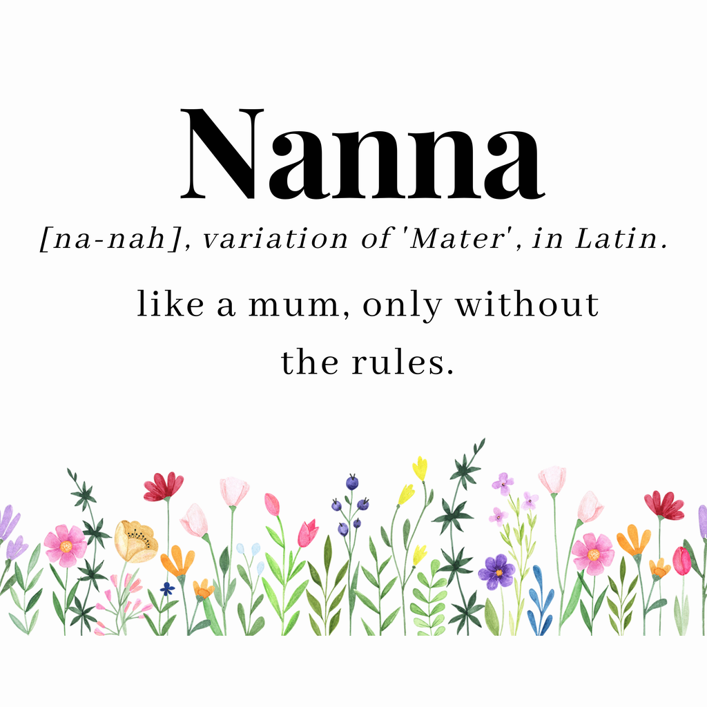 Nanna Like a Mum Without the Rules Mug – original flat artwork