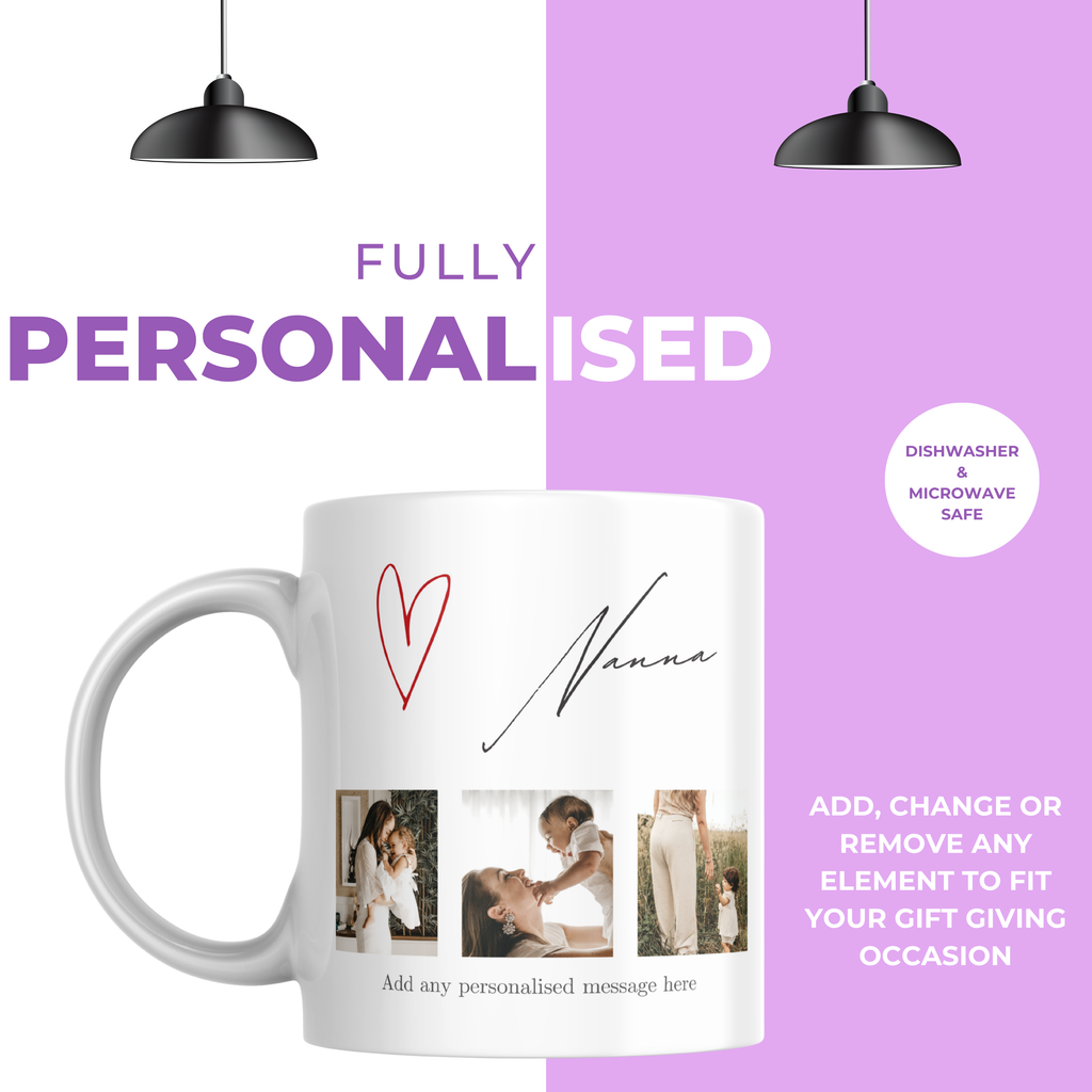 Nanna Photo Collage Mug – personalisation information