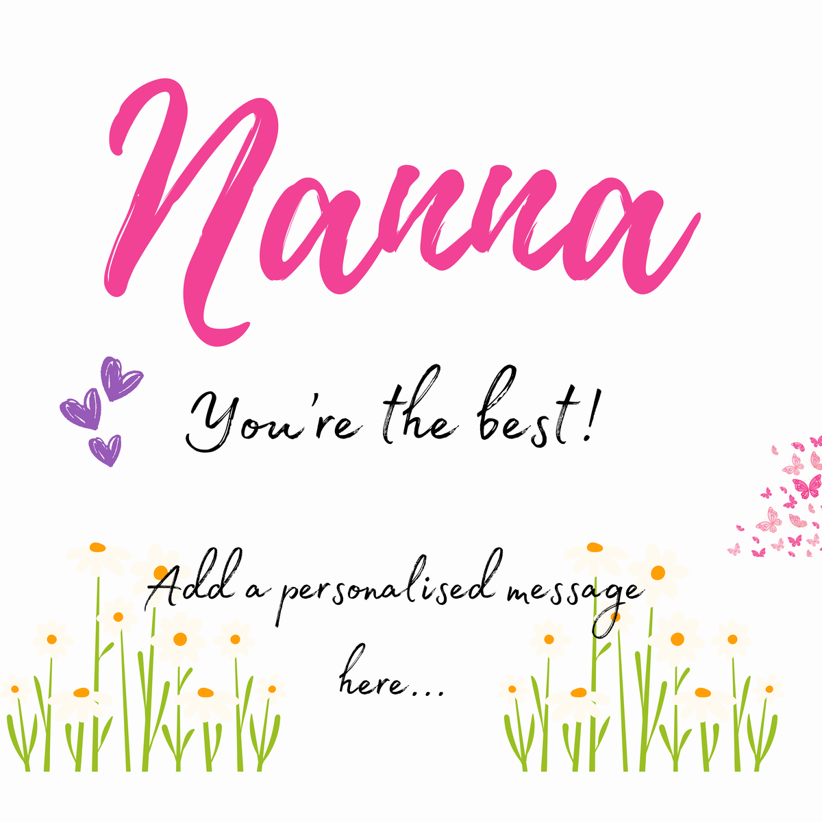 Nanna You’re the Best Mug – original flat artwork
