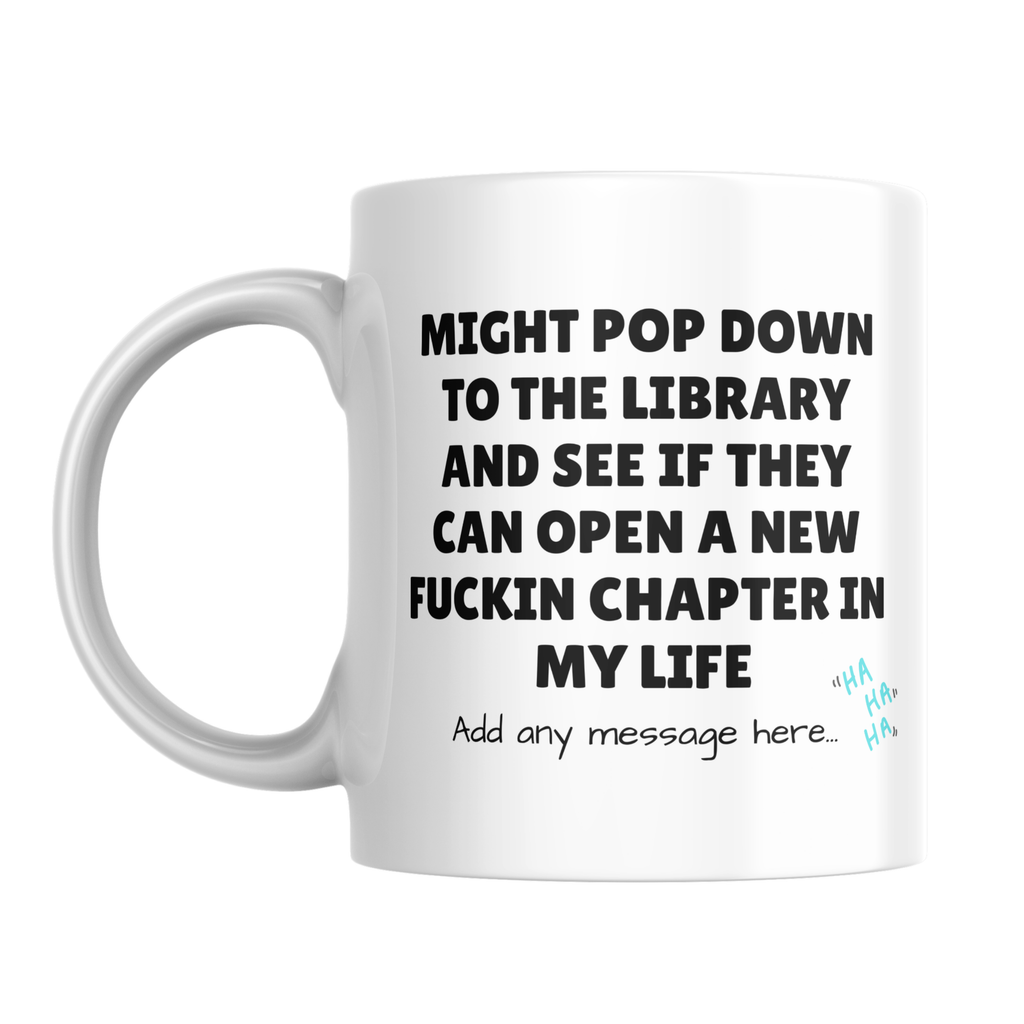 New Chapter Library Mug – front view