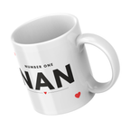Number One Nan Mug – angled view