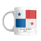 Personalised Panama flag mug – front view