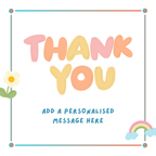 Pastel Thank You Mug – original flat artwork