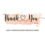 Peach Brushstroke Thank You Mug – original flat artwork