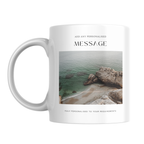Photo and Message Mug – front view with example photos