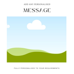 Photo and Message Mug – flat artwork showing photo placeholders