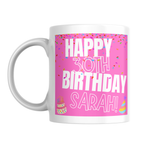 Pink Confetti Birthday Mug – front view